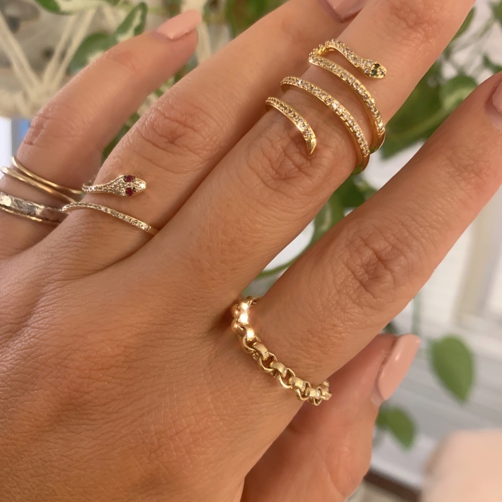 Adjustable Serpent ring